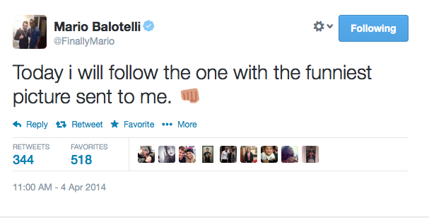 AC Milan, Twitter, Mario Balotelli